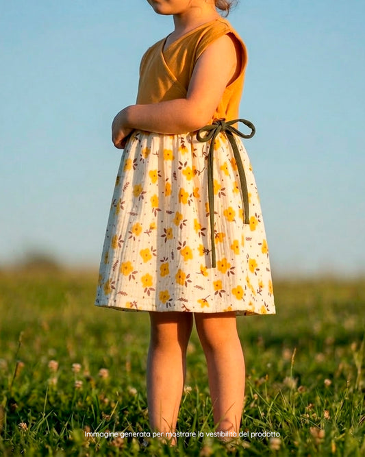 Vestito Kimono - Campo di fiori