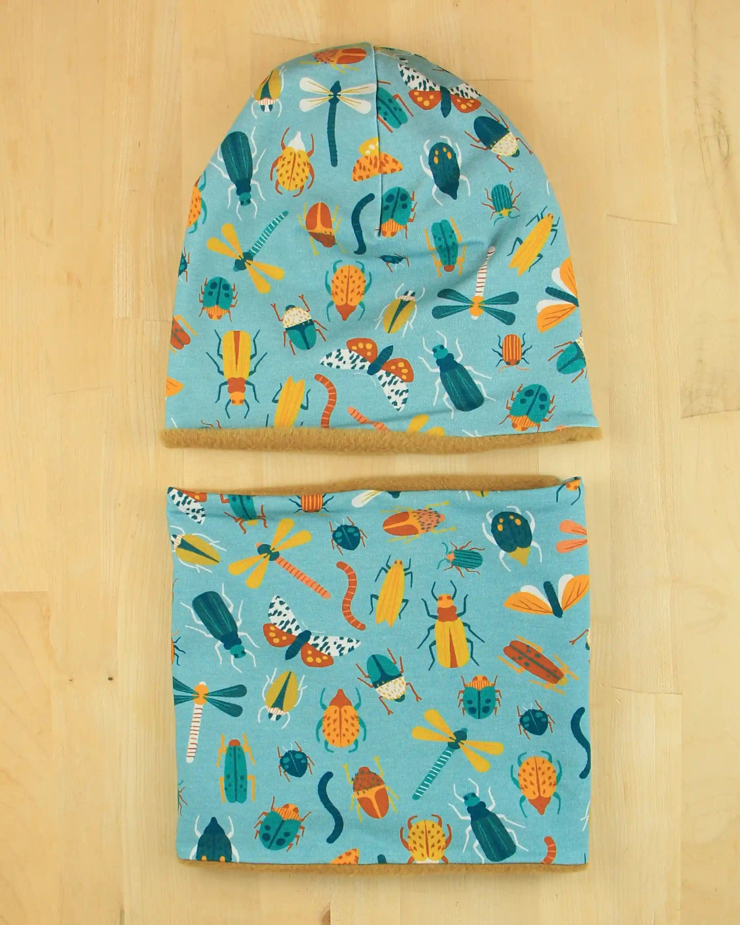 Set cuffia e scaldacollo Autunno e Inverno - Amici insetti