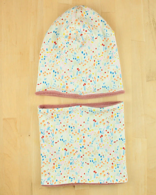 Set cuffia e scaldacollo Autunno e Inverno - Campo di fiori