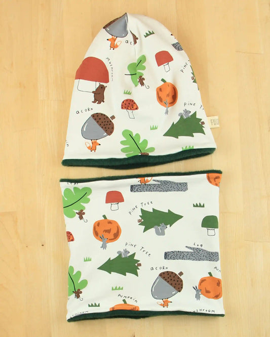 Set cuffia e scaldacollo Autunno e Inverno - Nel bosco