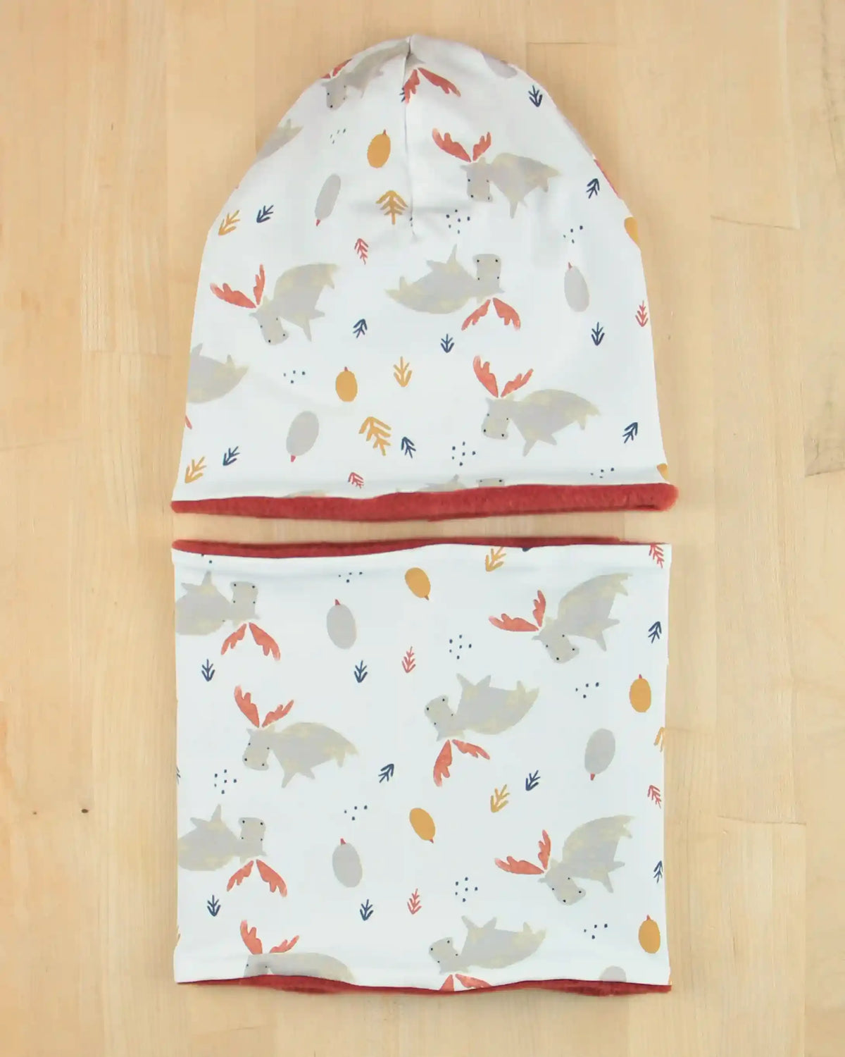 Set cuffia e scaldacollo Autunno e Inverno - Renne felici