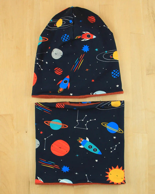 Set cuffia e scaldacollo Autunno e Inverno - Viaggio nell'Universo