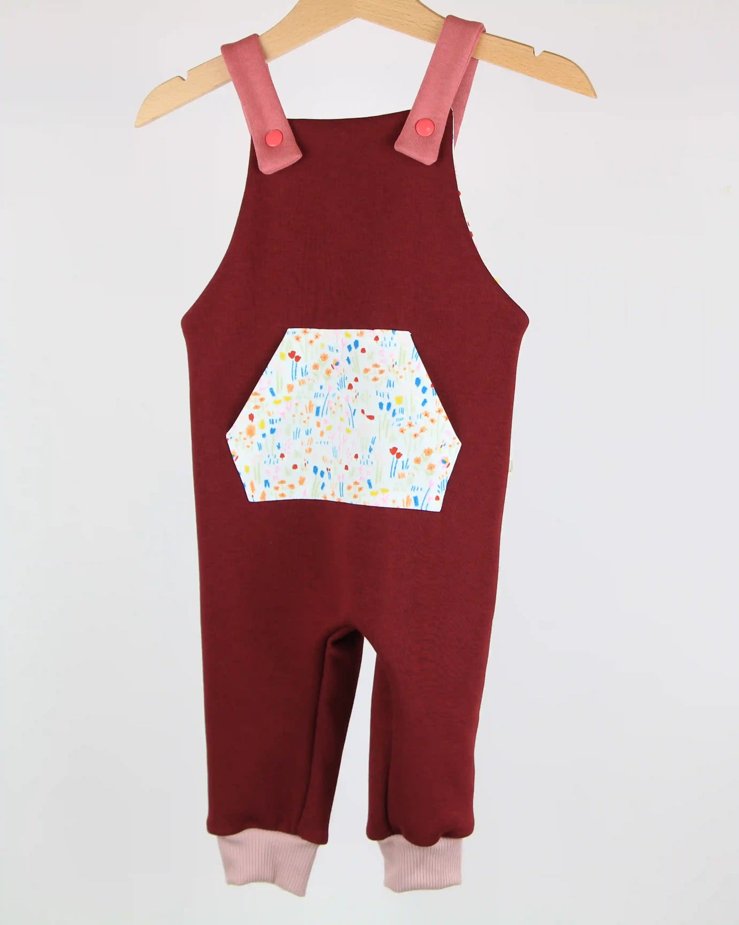 Salopette felpata - Campo di fiori