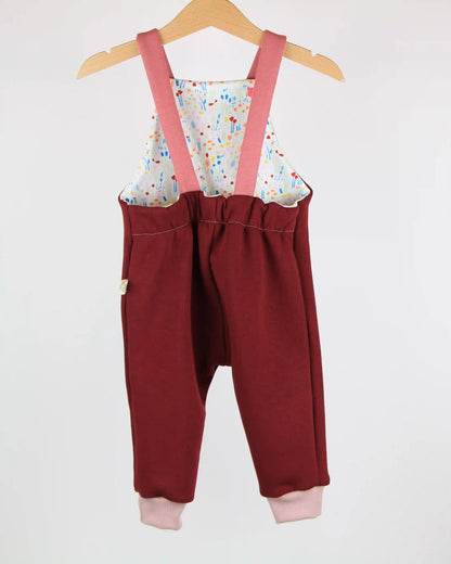 Salopette felpata - Campo di fiori