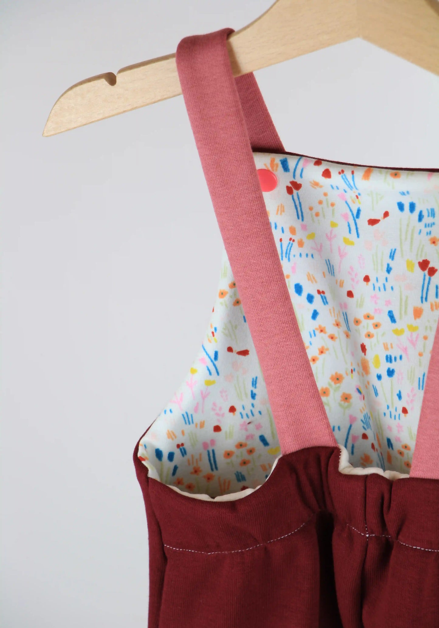 Salopette felpata - Campo di fiori