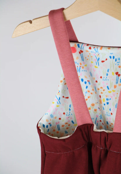 Salopette felpata - Campo di fiori