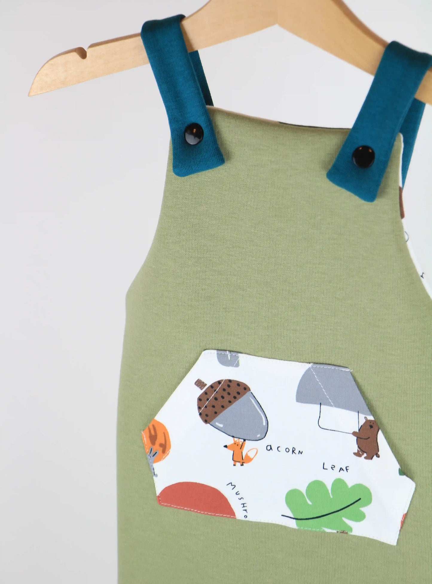 Salopette felpata - Pistacchi nel bosco