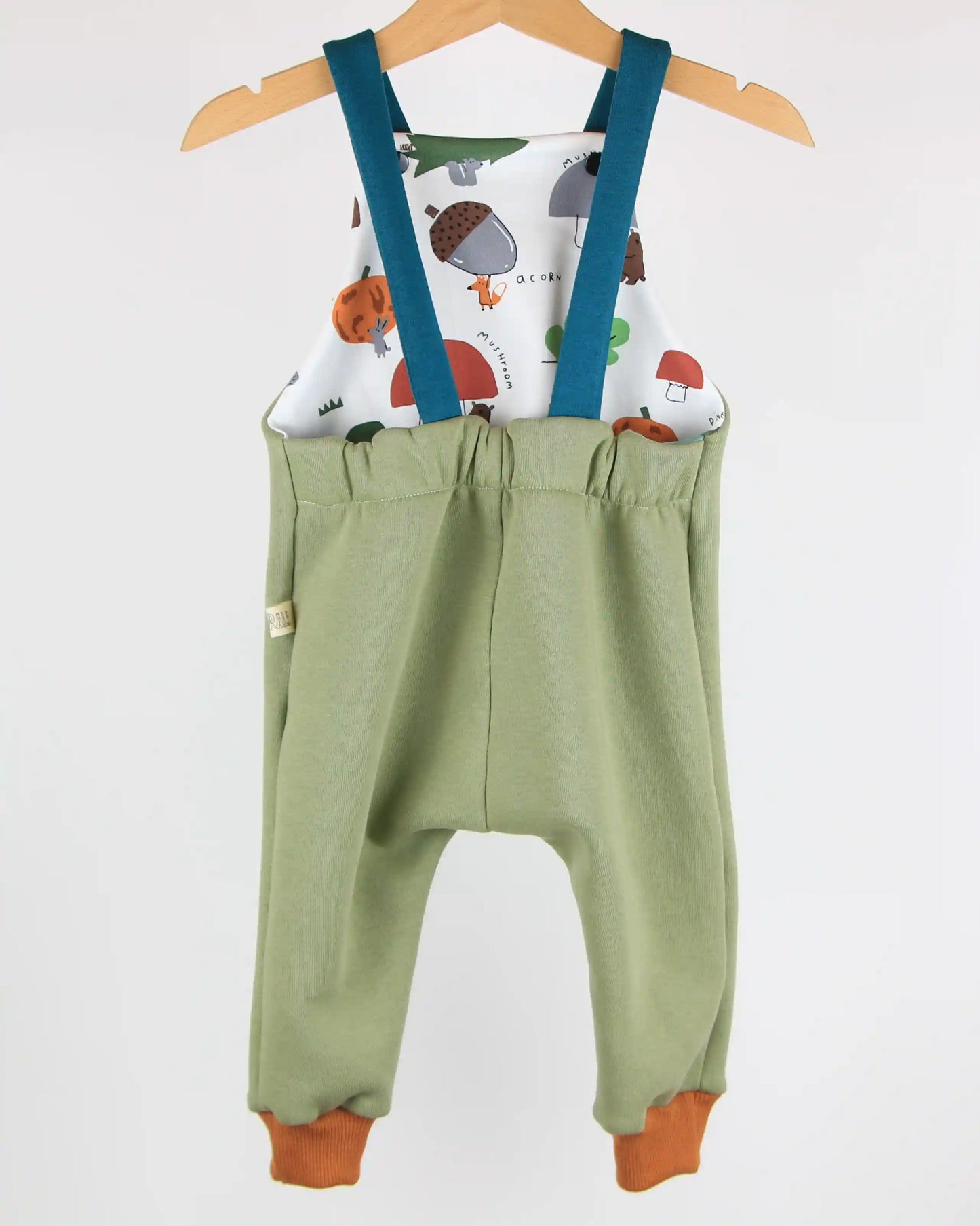 Salopette felpata - Pistacchi nel bosco