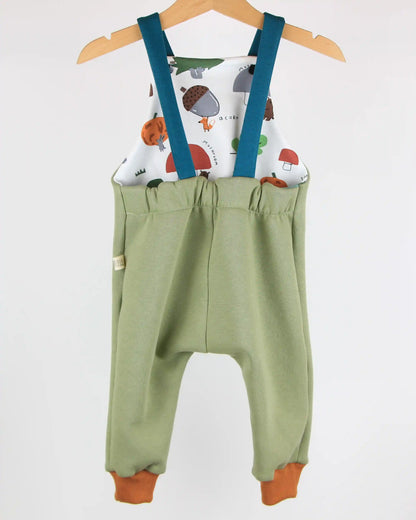 Salopette felpata - Pistacchi nel bosco